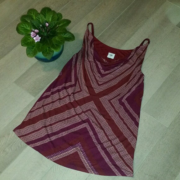 Cabi Maroon Tank top - Picture 1 of 6